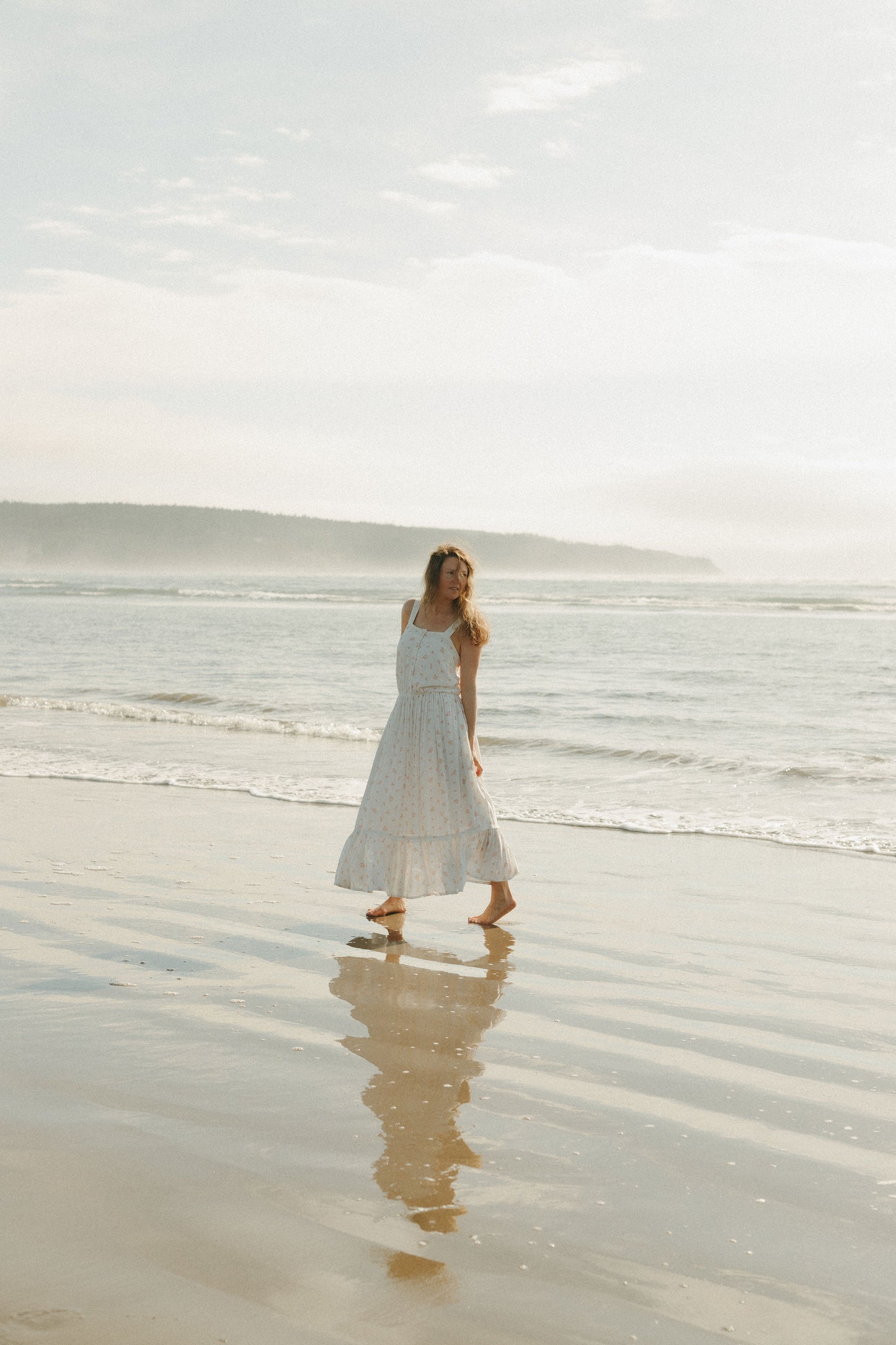 Grace Dress in White Blossom
