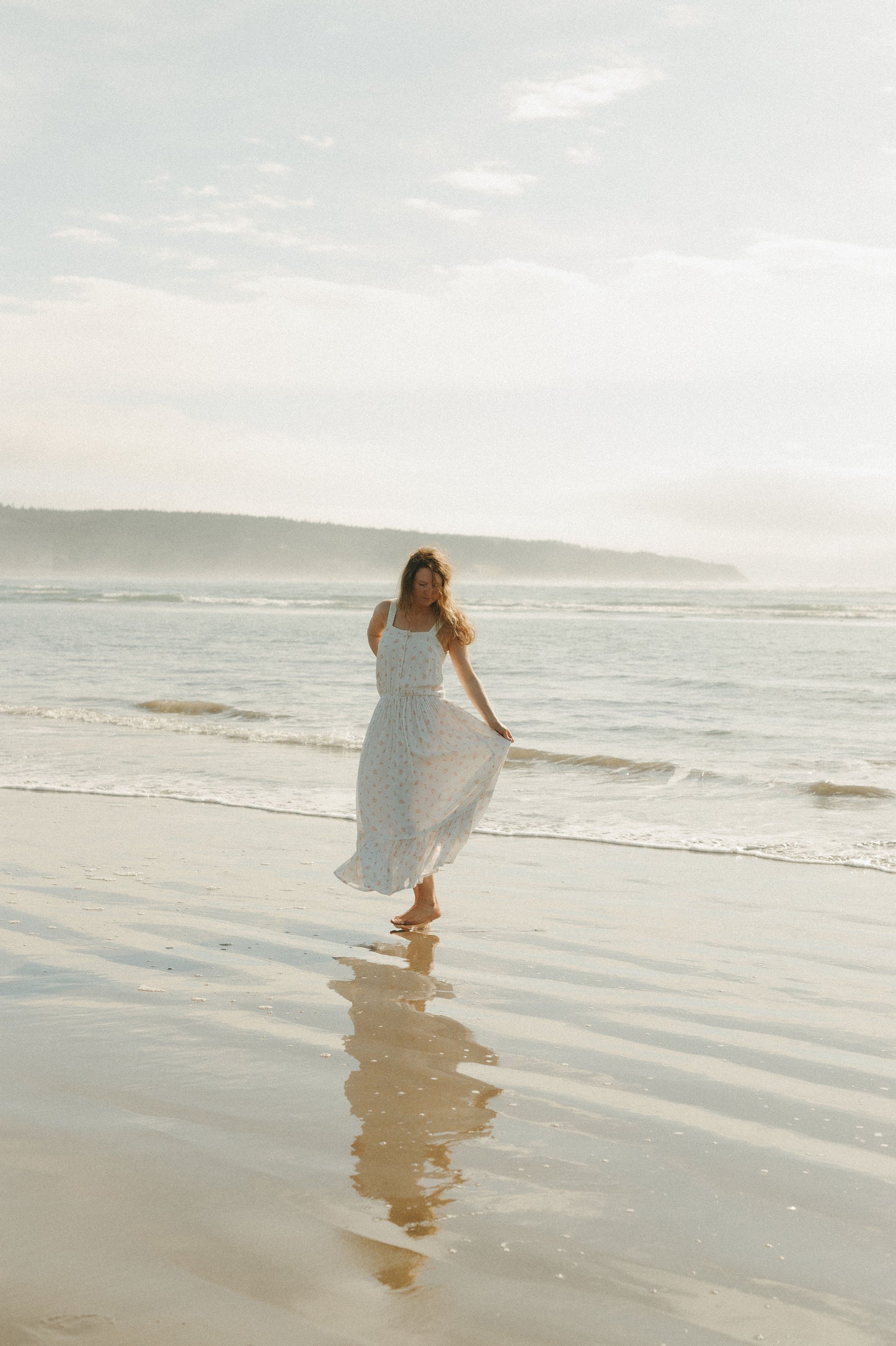 Grace Dress in White Blossom