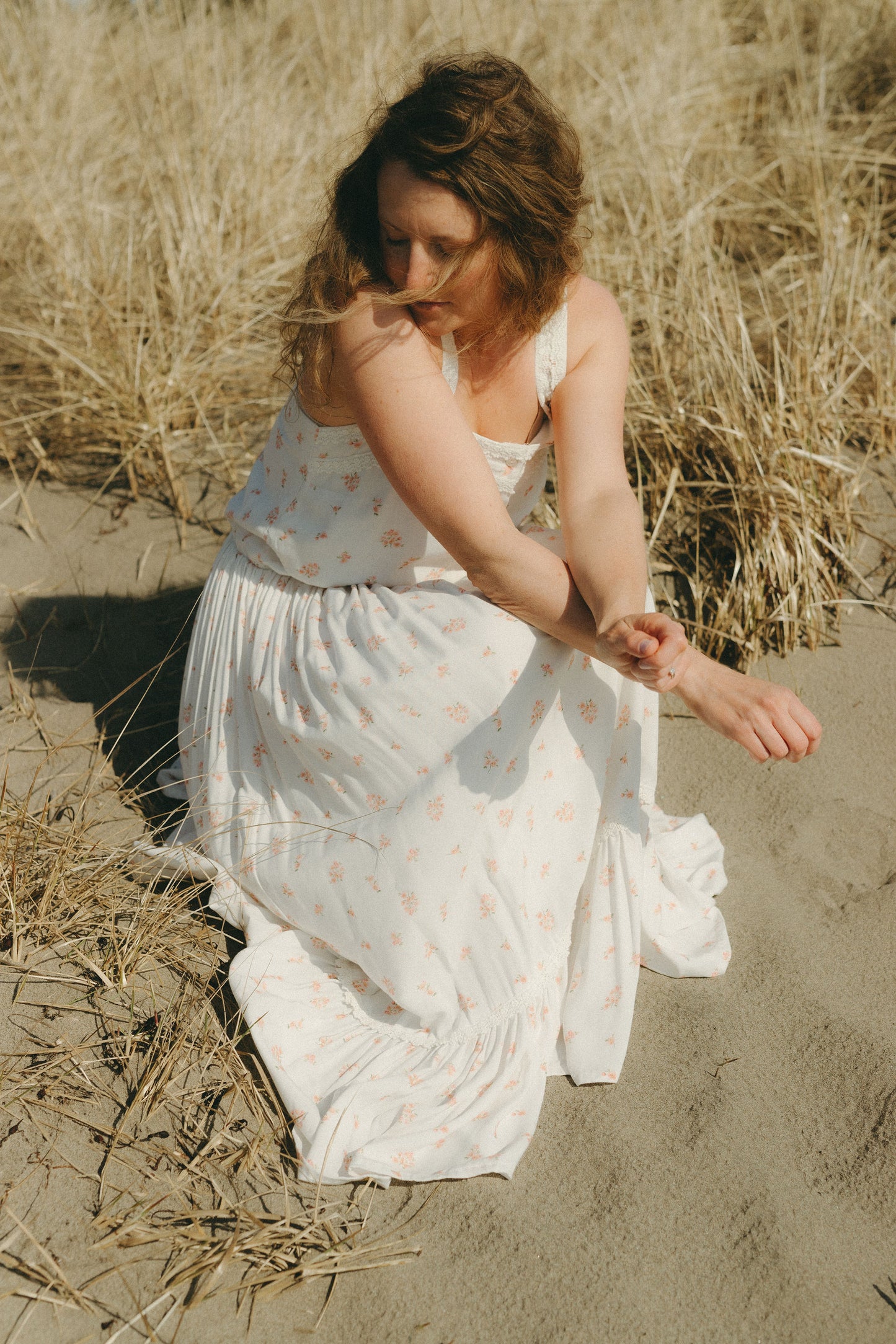 Grace Dress in White Blossom