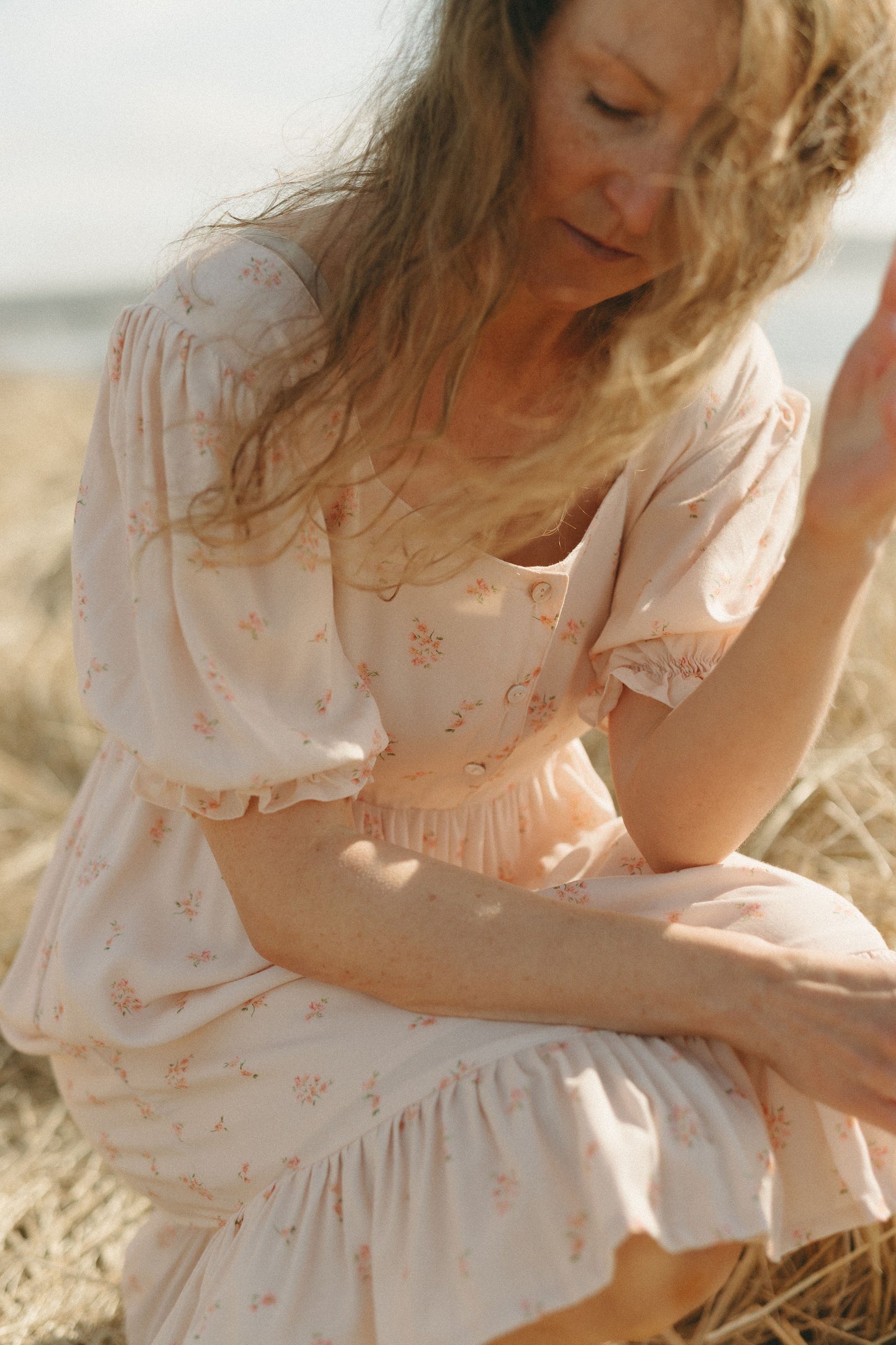 Dottie Dress in Blush Blossom