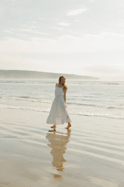 Grace Dress in White Blossom