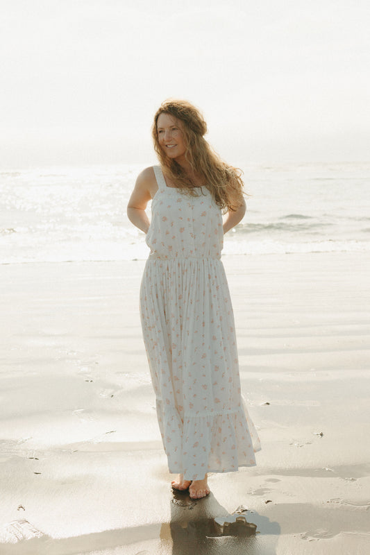 Grace Dress in White Blossom