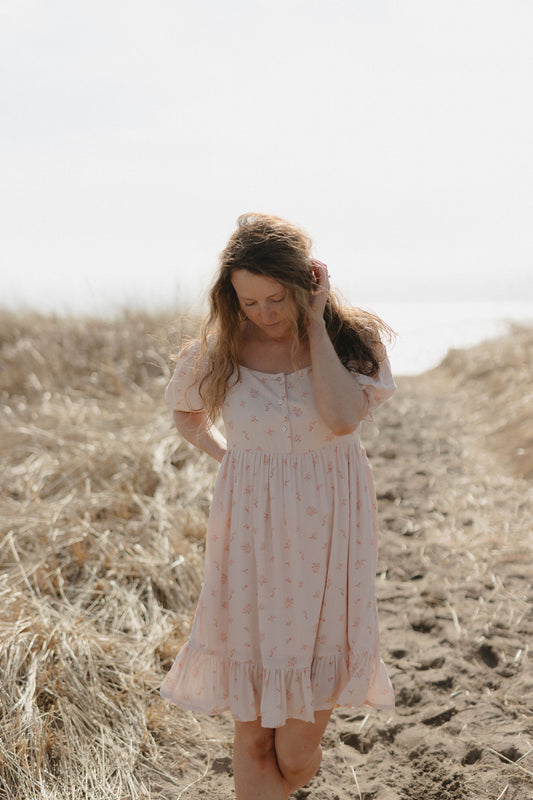 Dottie Dress in Blush Blossom